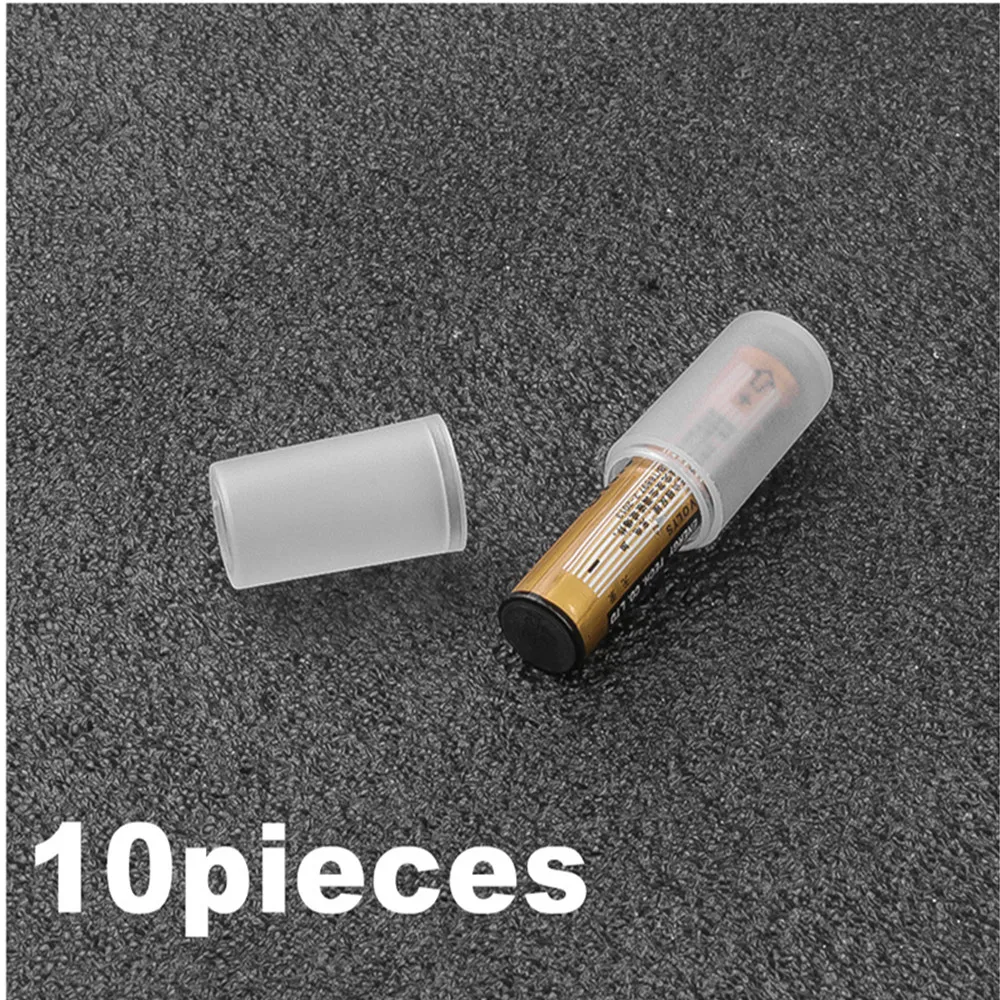 Kebidui 10pcs AAA to AA Size Cell Battery Converter Adapter Adaptor Batteries Holder Plastic Case Switcher Wholesale