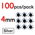 100 Piezas de Plata de 4 mm