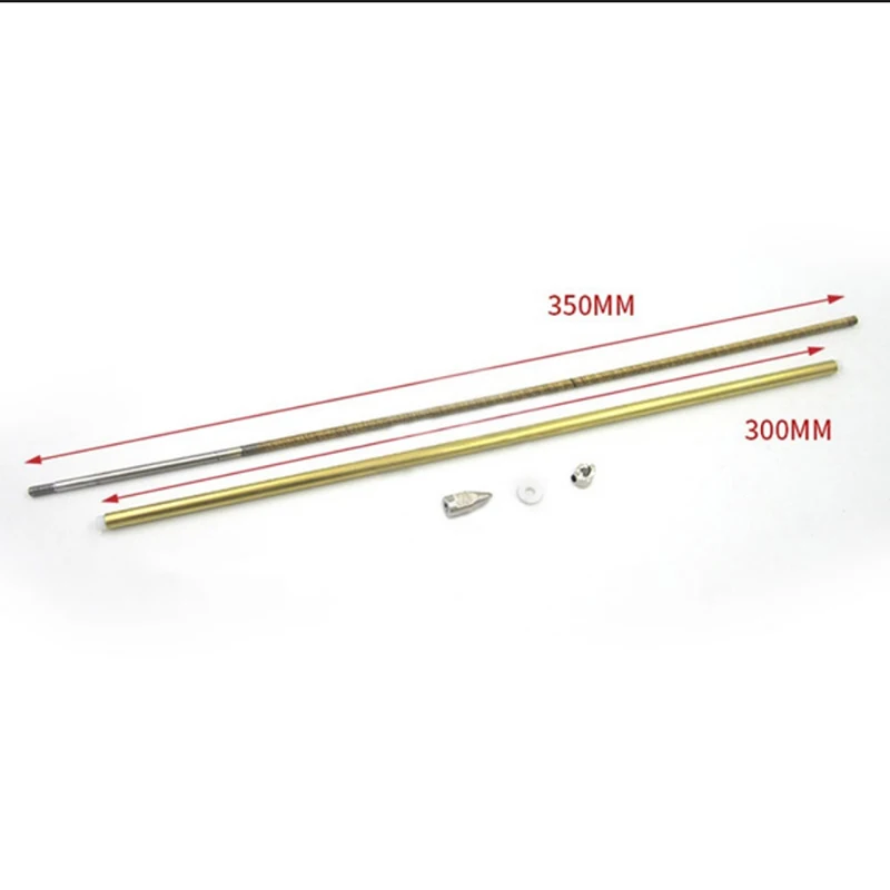 ケーブルシャフトシャフト,4mm,350mm,Flドライブ用,プレートシール付き,真ちゅう製パイプ,rc用