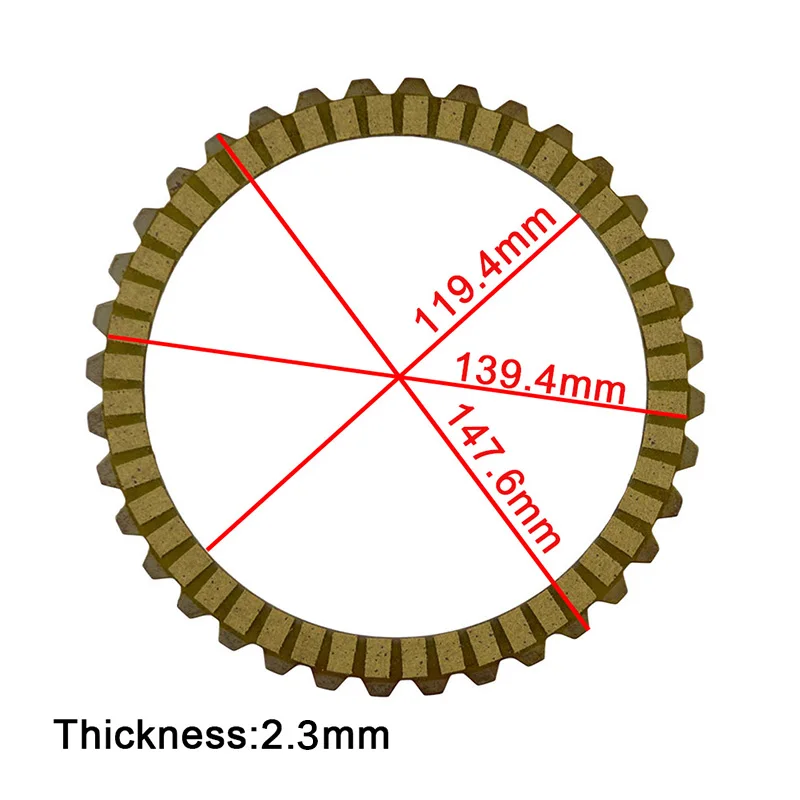 Road Passion Motorcycle Yellow Clutch Plates &Steel Friction Plate For Harley XL883 2004-2008 XL1200 1200X48 SPORTSTER 1991-2011