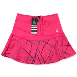 Women's Sports Tennis Skort Short Girls Badminton Skirt with Safety Shorts Striped Tennis Workout Gym Skirt Built-in Pocket