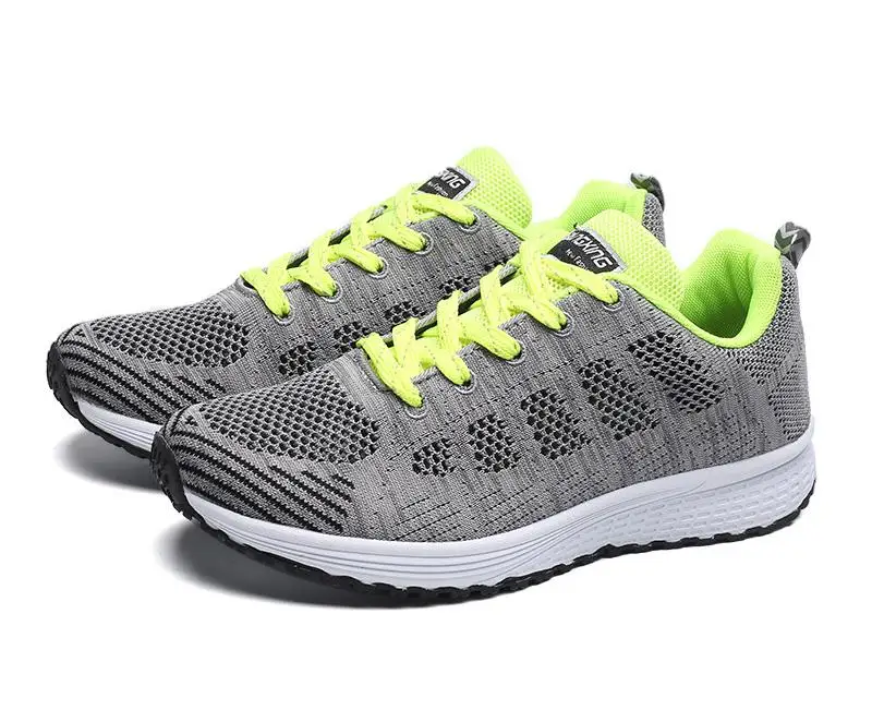 Vrouwen Casual Schoenen Mode Ademend Wandelen Mesh Platte Schoenen Sneakers Vrouwen 2021 Gym Gevulkaniseerde Schoenen Wit Damesschoenen