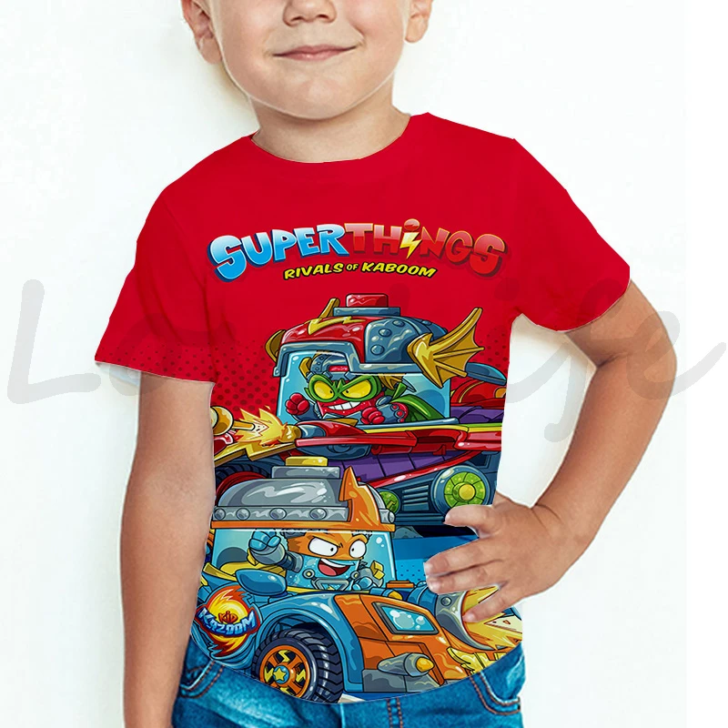 Hot Game Super Zings Series T Shirt Summer Short Sleeve Casual Tshirt Superzings Kids T-shirt Boys Girls Baby Cartoon Tops Tees