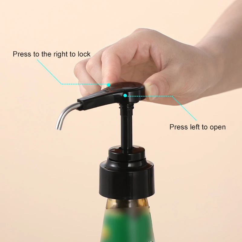 Syrup Bottle Nozzle Pressure Oil Sprayer Household Pumps Push-type Kitchen Portable Tools Bottles Stopper Dispenser Hot Sell