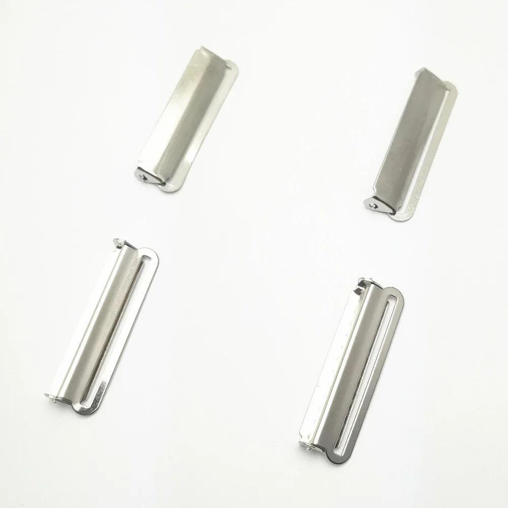4 Stks/partij 50Mm Diy Jarretel Richter Clip Zilver Metalen Grote Sterke Sluiting Non Slip Unisex Volwassen Gemeenschappelijke Gemakkelijk Te pas De