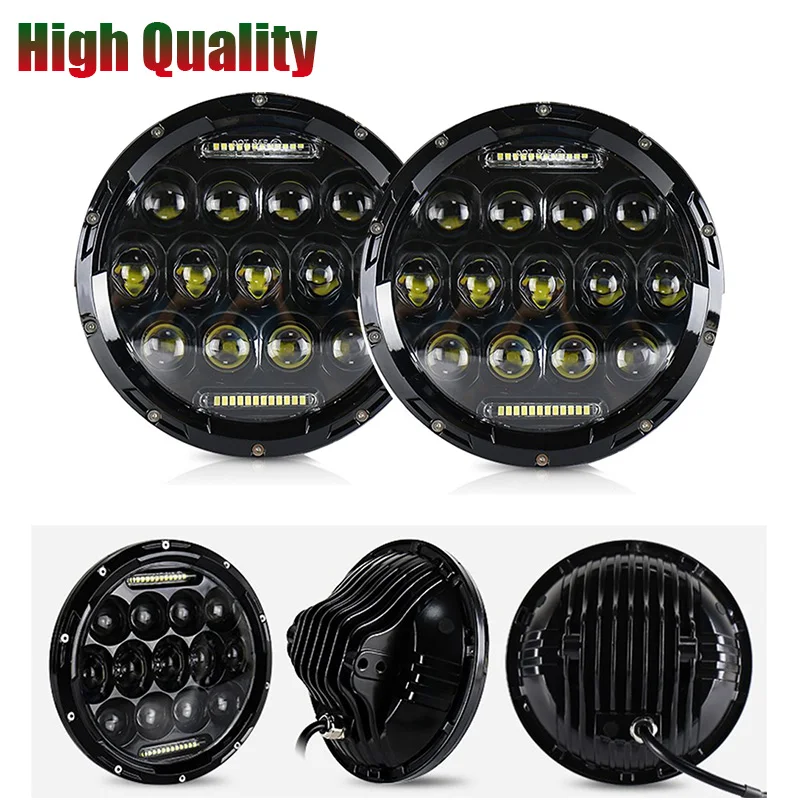 

7" LED Headlights Hi/Lo Beam DRL Headlamp For Lada 4x4 urban Niva 7inch LED Round Headlights Front Projector Headlamp