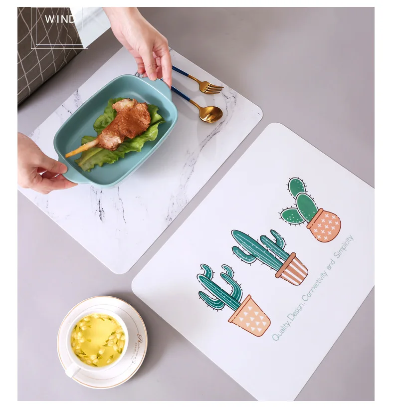 NEW Silicone Waterproof Placemat Table Mat Heat Insulation Anti-skidding Washable Durable For Kitchen Dining