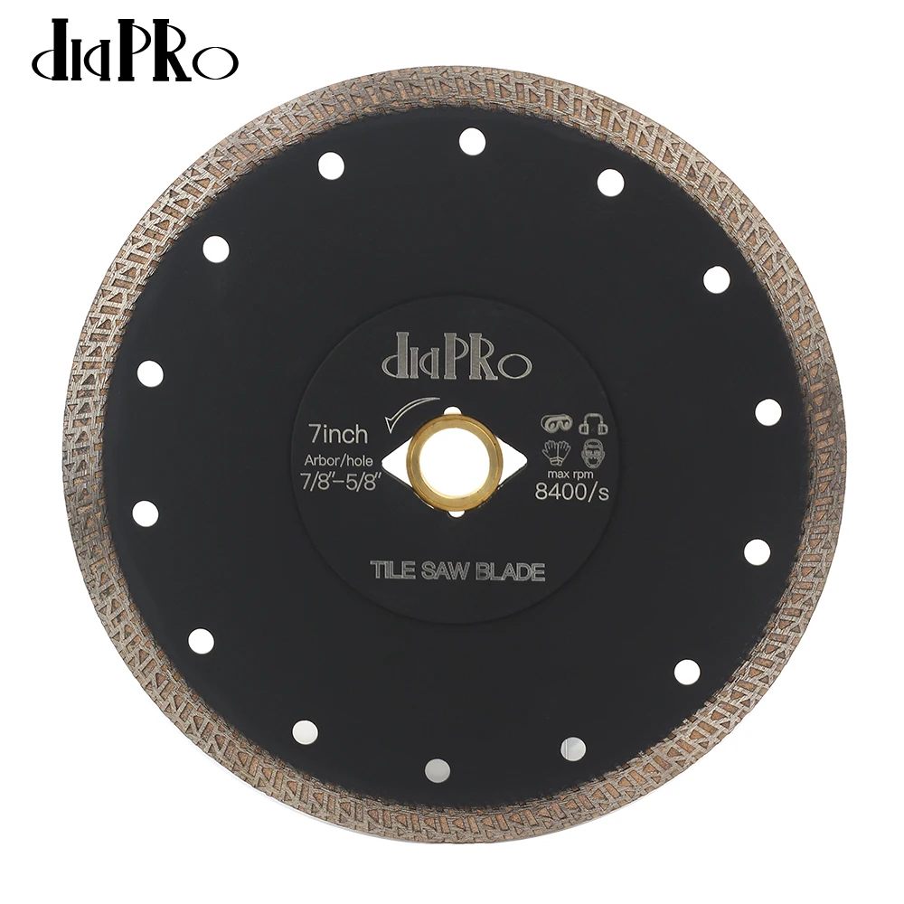 Diapro D105-180mm Super Thin Diamond Tile Blade Porcelain Saw Blade Cutting Granite Marble Ceramic Tile