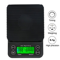 Digital Coffee Scale 3kg/0.1g 5kg/0.1g Kitchen Jewelry Weight Coffee Weighing with Timer High Precision LCD Electronic Scales