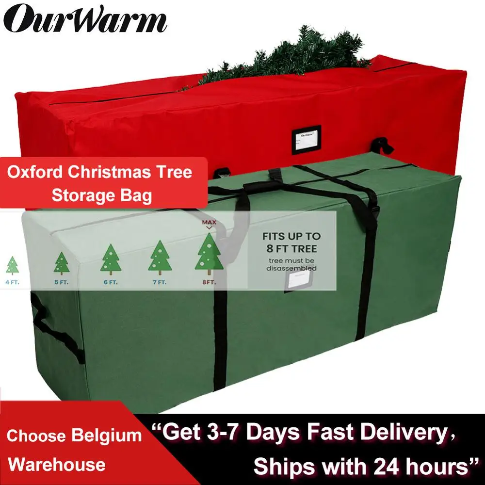 OurWarm Oxford Christmas Tree Storage Bag Outdoor Furniture Waterproof Protect Storage Bag Multi-Function Polyester Large Bag