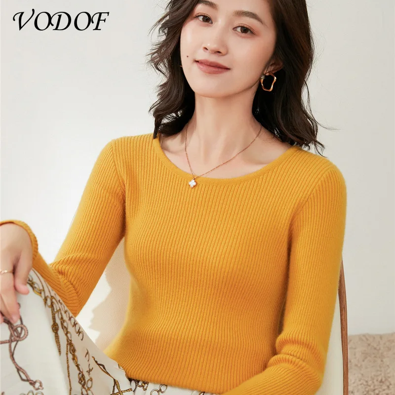 

Winter Clothes Knitted Woman Sweaters Pullovers Spring Autumn Basic Women's Jumper Slim Women's Sweater Cheap Pull Long Sleeve