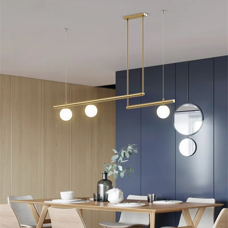 Nordic Restaurant Pendant Lamp Modern Minimalist Dining Room Kitchen Hanging Lights Creative Home Decor Magic Bean Pendant Light