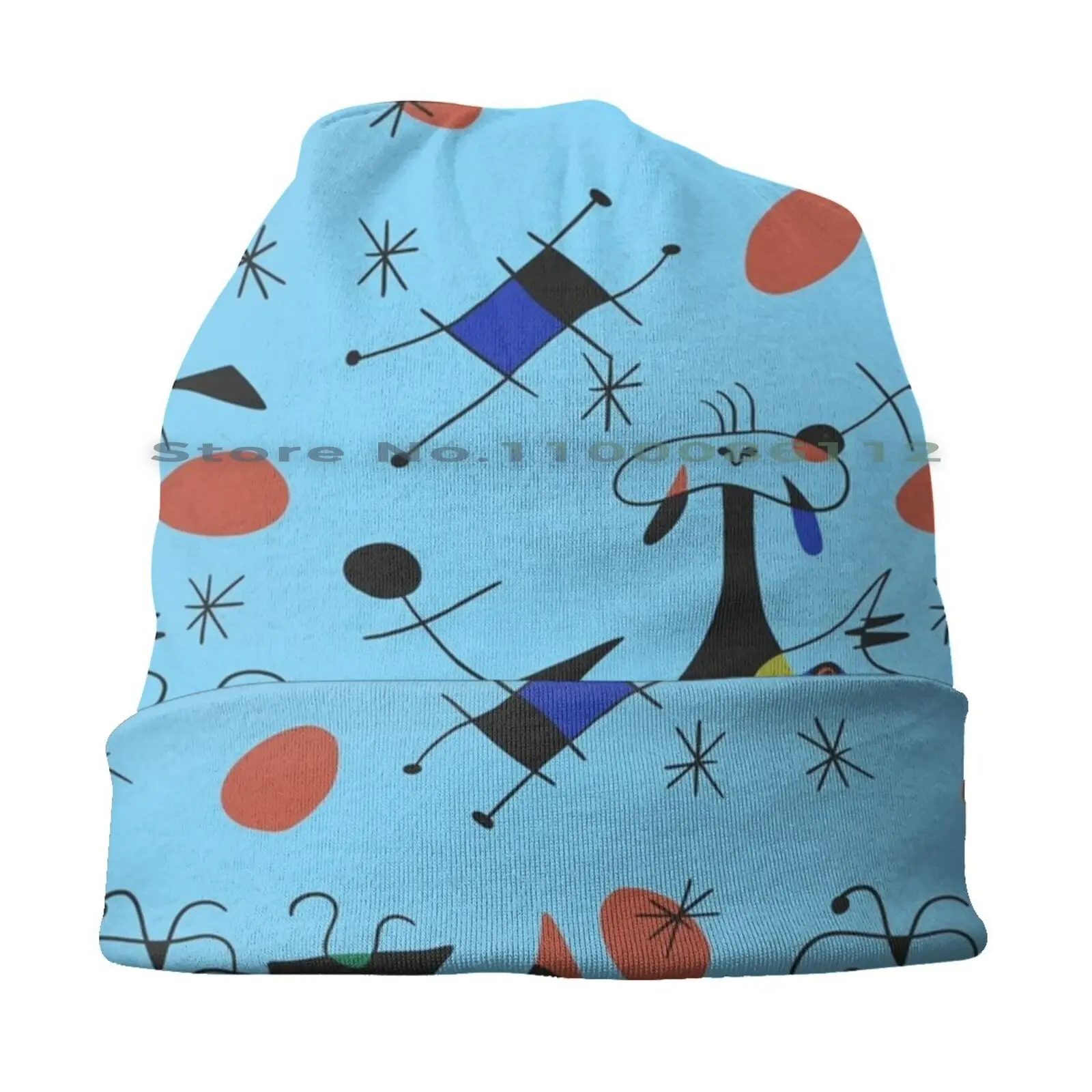 Joan Miro Pattern Beanies Knit Hat Joan Miro Pattern Miro Paintings Miro Art 1800s Art Artist Fineprint Fine Art Pop Art Art