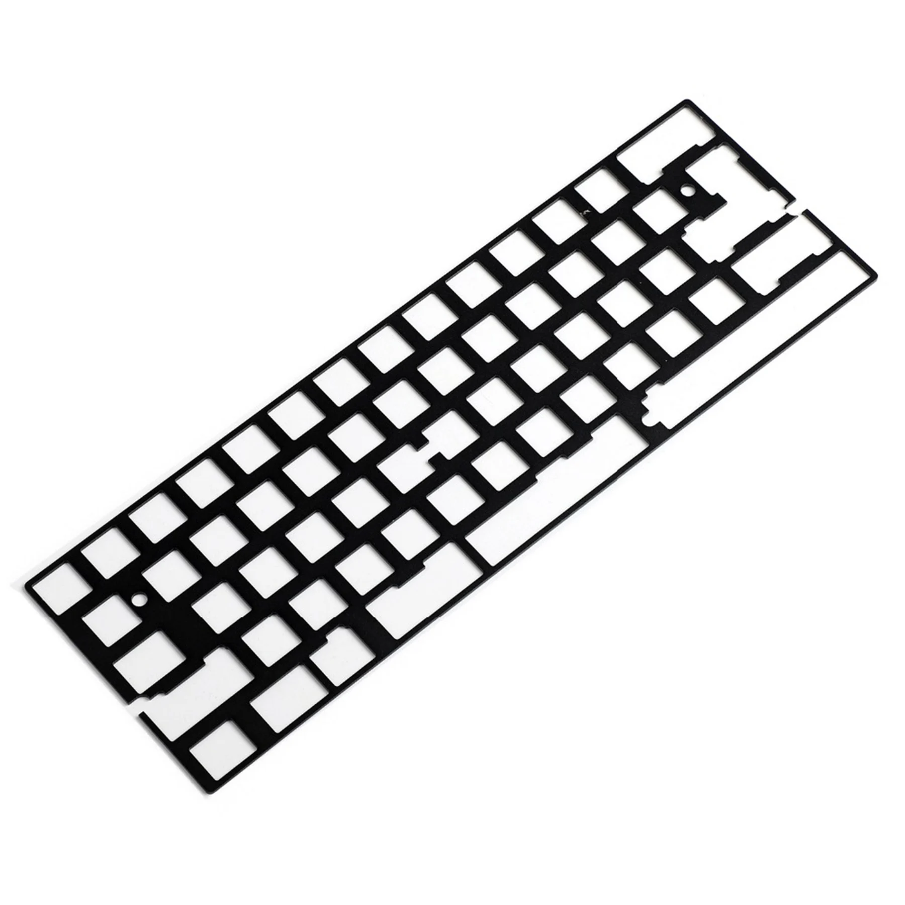 60% 61 64 diseño Alu Steel 2U 2.25U Placa de cambio para QMK GH60 DZ60 XD64 BM60 Bface Teclado mecánico YMD64 teclado para juegos