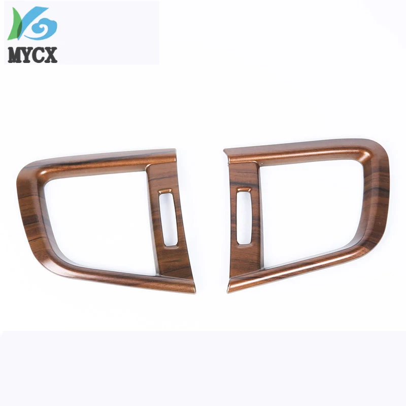 2019 New Peach Wood Grain Side Air Vent Outlet Cover Trim For Honda CRV CR V 2017 2018 Interior Mouldings 2Pcs