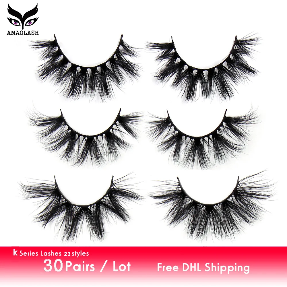 

Wholesale 30 pairs/Free DHL Shipping Eyelashes 3D Mink Lashes Handmade Fluffy Natural Long Lashes cruelty free mink lashes