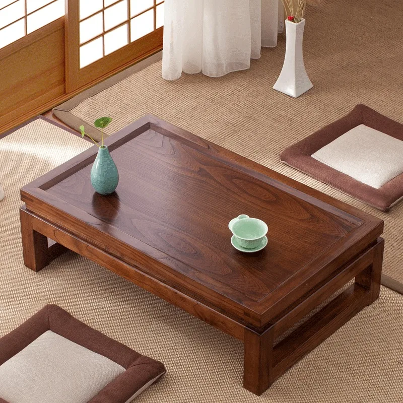 Brand New 60x40x25cm Japanese Tea Tables, Solid Wooden Tatami Tables, Modern Simple Coffee Tables, Zen Meanings