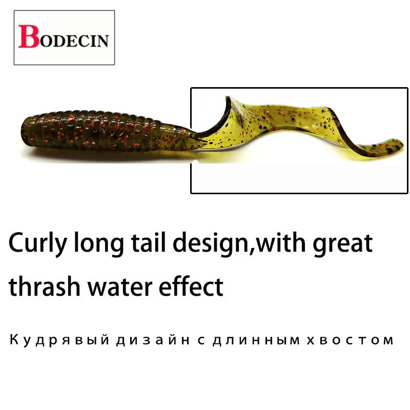 Miękki sprzęt wędkarski/przynęta karpia pstrąg 12 sztuk zapach soli robaki larwy sztuczna/przynęta silikonowa na ryby/Jig woblery morze 6cm 2g — zdjęcie 6