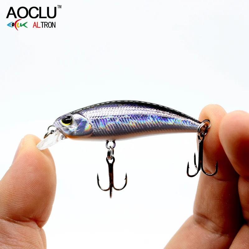 AOCLU-Sinking Wobblers Jerkbait, Hard Bait, Small Minnow Crank Lure, Freshwater, Inshore, Beach, Rock, Trout Fishing, 45mm, 4.0g