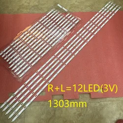 LED Strip(10)For TV UE65TU7125K UN65TU8200 UE65TU7105K UN65TU8000 UE65TU8000 UE65TU7000 BN96-50313A 50314A SVC650AG6_R L