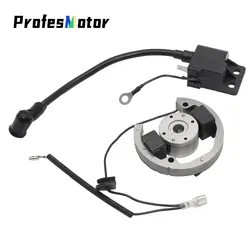 Motorcycle Ignition Coil Stator Flywheel Kit Magneto Replacement For 50 SX 50cc Pro Senior Junior SR JR 50 2001-2013