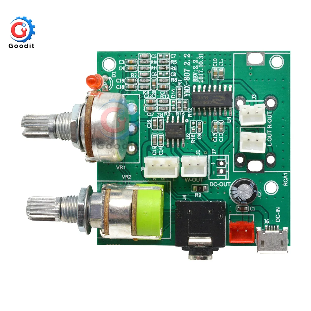 DC 5V 20W 2.1 Dual Channel 3D Surround Digital Stereo Class D Amplifier AMP Board Module For Arduino With Wires