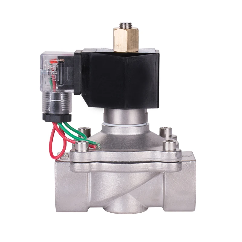 304 stainless steel DN08/DN10/DN15/DN20/DN25 Normally open solenoid Diaphragm control valve Electric Air water  valve