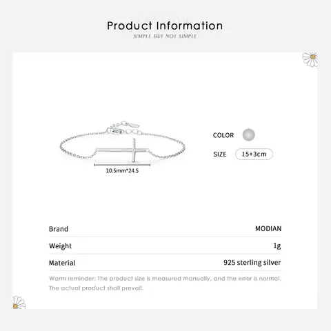 10 best sales क्रॉस ब्रेसलेट सिल्वर 925 - №6