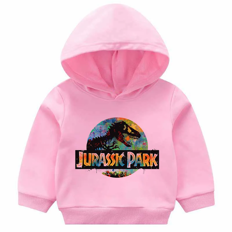 202 hot sale girls hoodies JURASSIC PARK Print Hoodies Child Funny Harajuku Kids Sweatshirt Hipster Kawaii Tops Boys hoodie