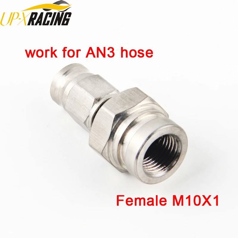 car motorcycle Motor Bike hydraulic PTFE brake hose stainless steel swivel banjo fitting turbo oil line Fitting AN3  end