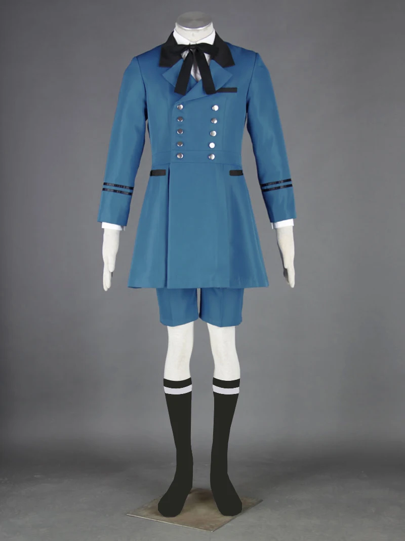 Anime Cos Ciel Phantomhive Cosplay Costume Uniform Custom Size