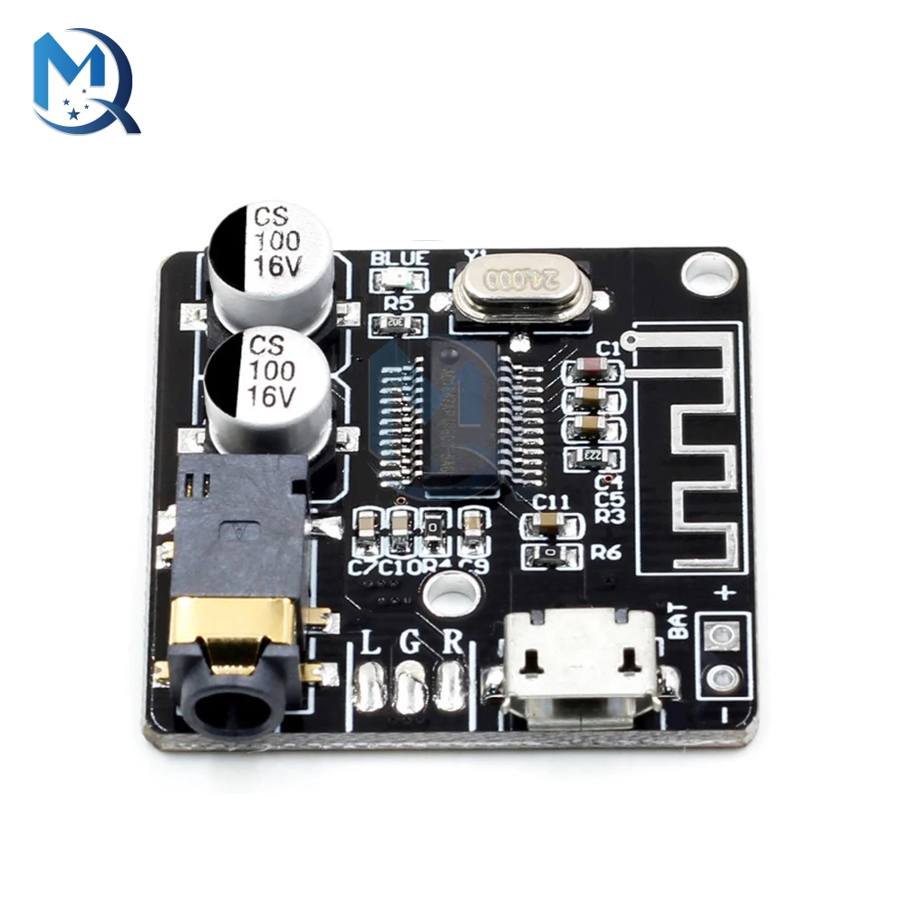 Bluetooth Audio Receiver Board Bluetooth 5.0 MP3 Lossless Decoder Board Wireless Stereo Music Module 3.7-5V XY-BT-Mini