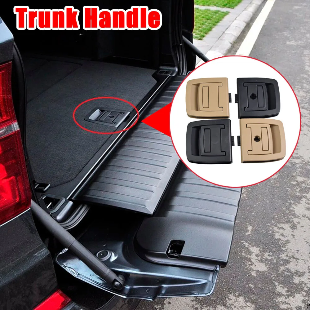 Car Rear Trunk Tail Cover Bottom Plate Mat Floor Carpet Trunk Handle Key Hole For BMW 5 SERIES E61 X5 X6 E70 E71 51476958161