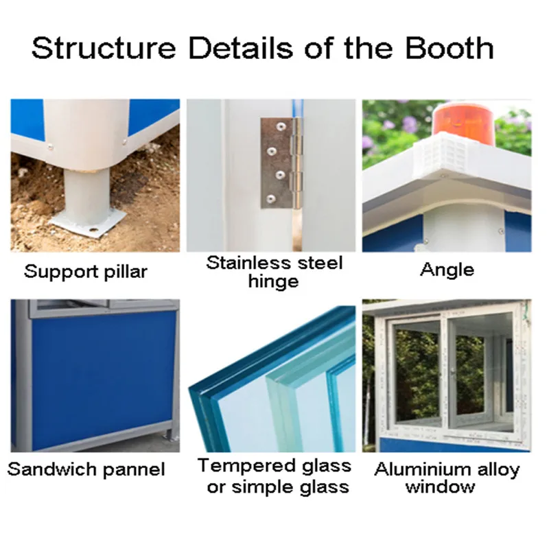 Cheap Portable Security Outdoor Use Tiny Small Houses Sentry Guard Box Room Mini Land Tinyhouse