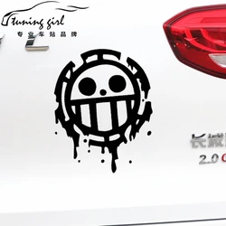 Car Stickers Skulls Pirates Luffy Funny Reflective Decoration For Fuel Tank Cap Windshield Bumper Trunk Motorcycle Laptop D30