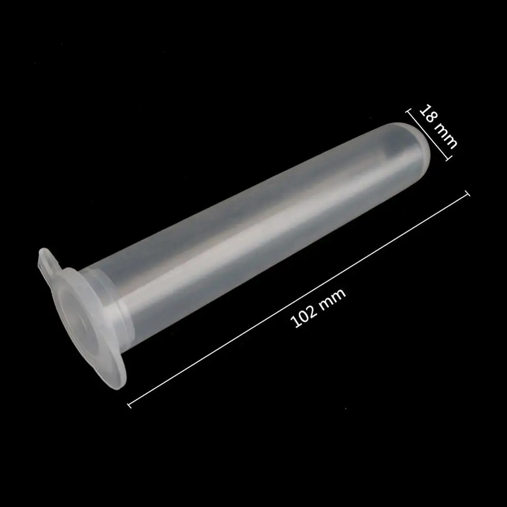 Tubo de ensayo de centrífuga de 15ML, contenedor de Vial de plástico transparente, tapa a presión, tubo de centrífuga de fondo redondo, suministro