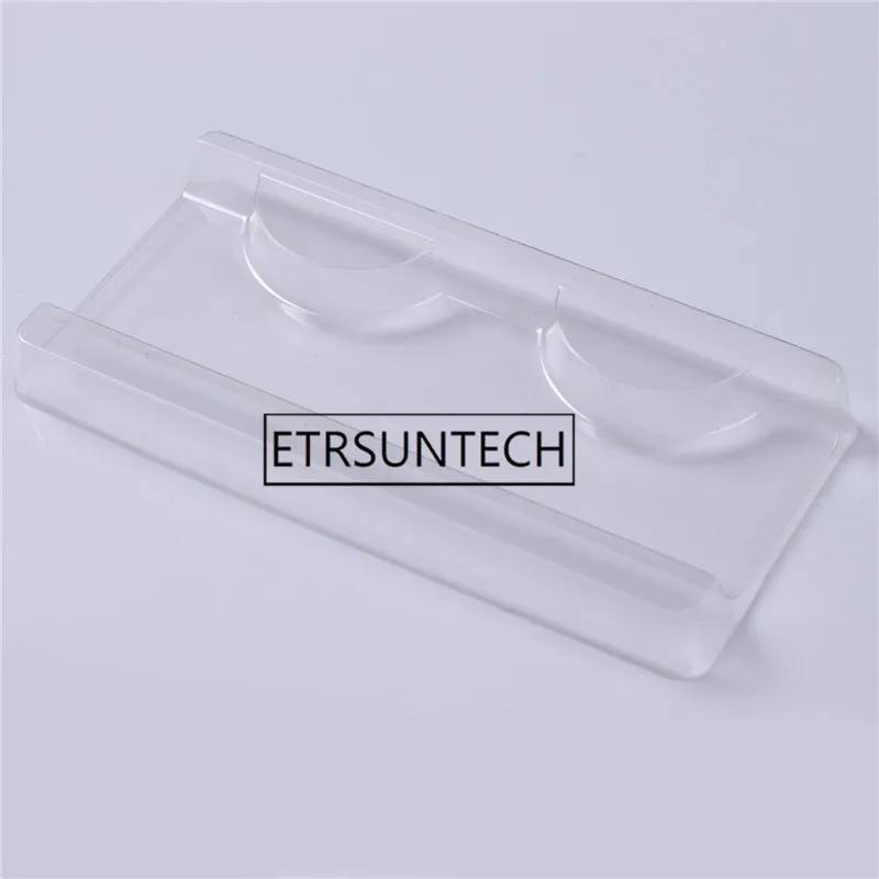 500pcs Thicken Plastic Transparent Eyelash Packing Box Make Up Storage Boxes Eyes Lashes Safe Case Clear Reusable Container