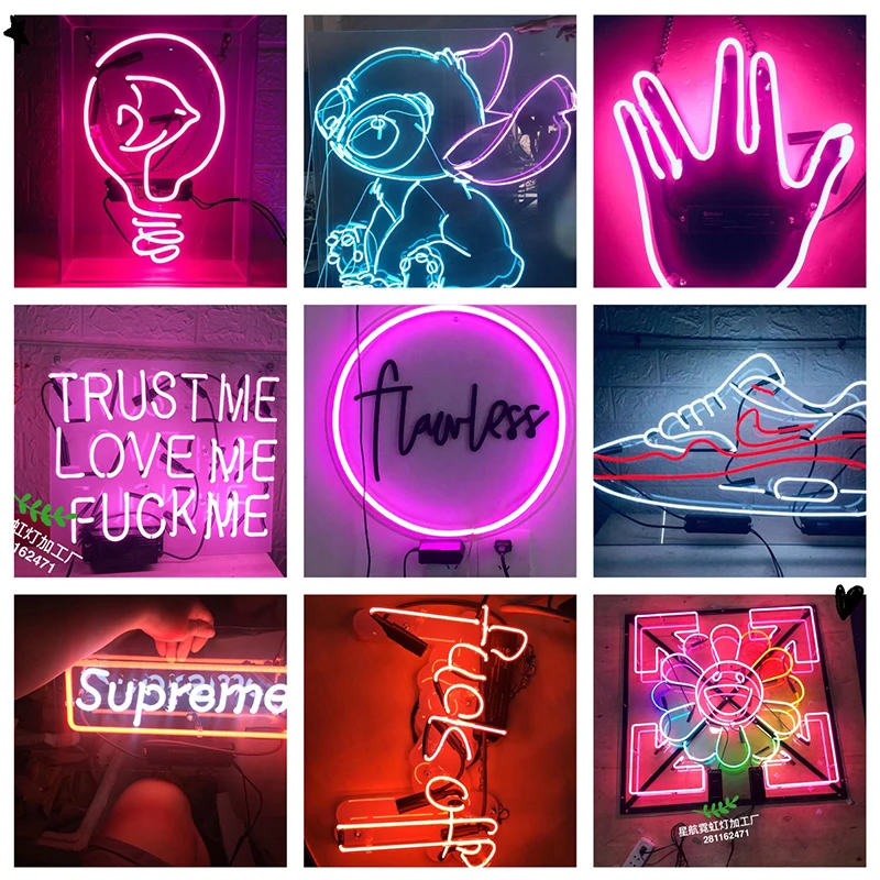 HD009 blue moon kown  Neon Light Custom Neon Sign