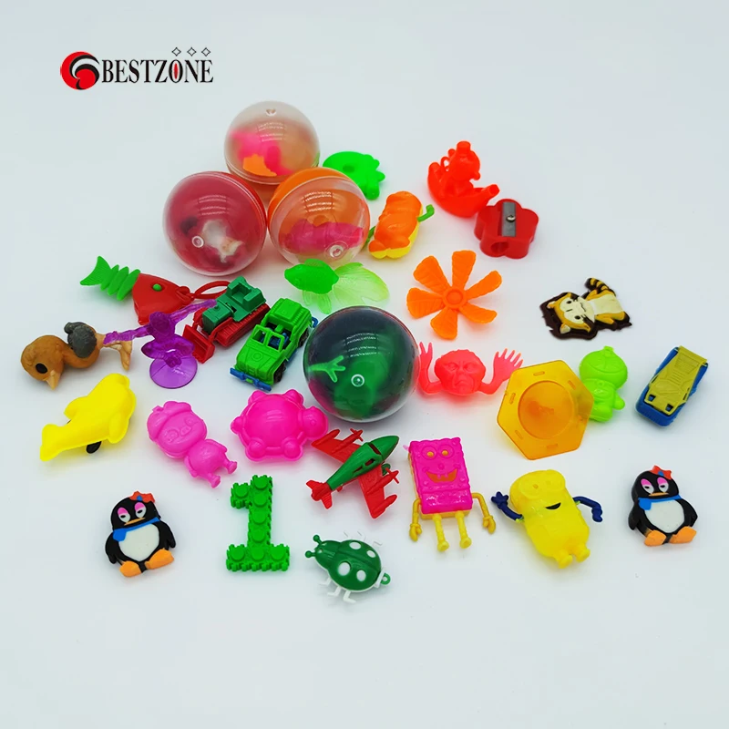 20Pcs/Pack Diameter 45MM Half Transparent Plastic Capsules Toys 1.8‘' Ball Different Animals For Vending Machine Balles Drawing