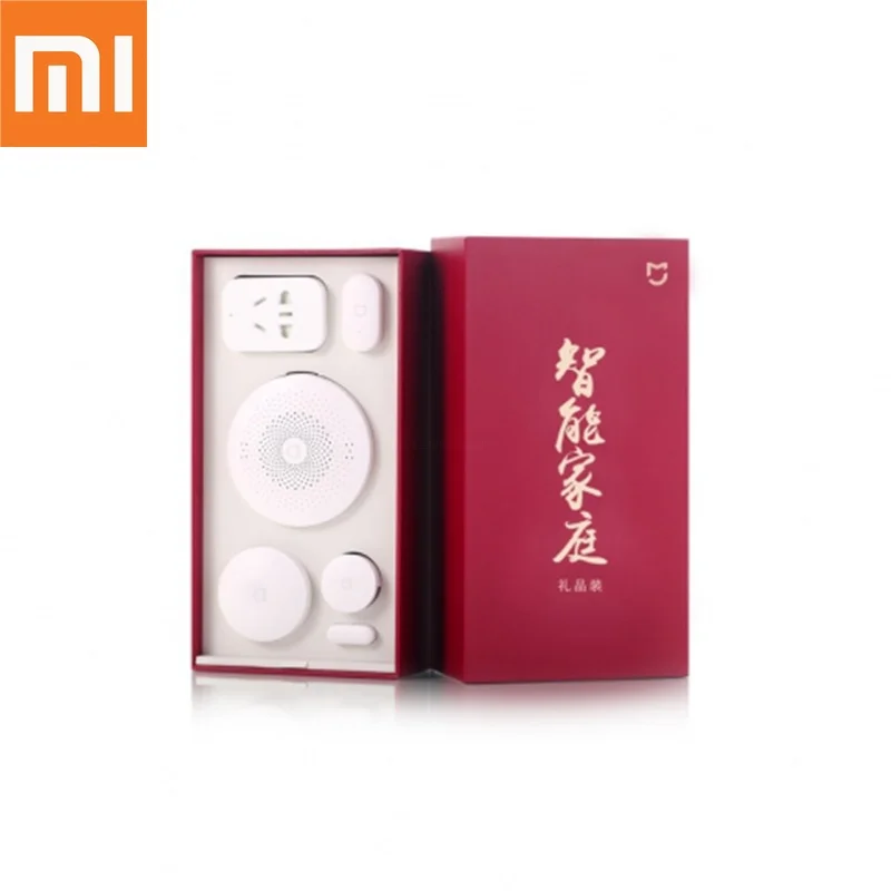 Original Xiaomi Smart Home Kit Gateway Door Window Sensor Human Body Sensor Wireless Switch Zigbee Socket Sets For Smart Home