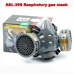 new Against Formaldehyde Pesticide Double Tank Gas Spray Paint Chemical Dust Silicone Protective Respirators Respirator Gas Mask