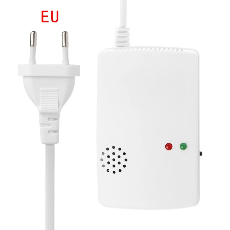 Imagem -04 - Alarme de Gás Combustível de Alta Sensibilidade Detector Autônomo com Alarme Sonoro Glp Gnl Sensor de Vazamento de Gás Natural de Carvão Plug ue