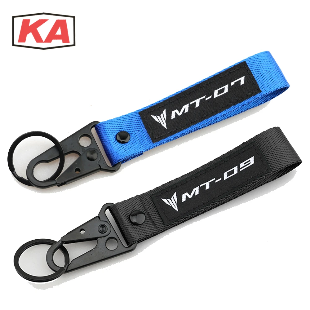 

For Yamaha MT09 MT07 Tracer 700GT/900GT FZ09 FZ07 MT-07 MT-09 2014-2021 Universal Motorcycle 3D embroidery keychain keyRing