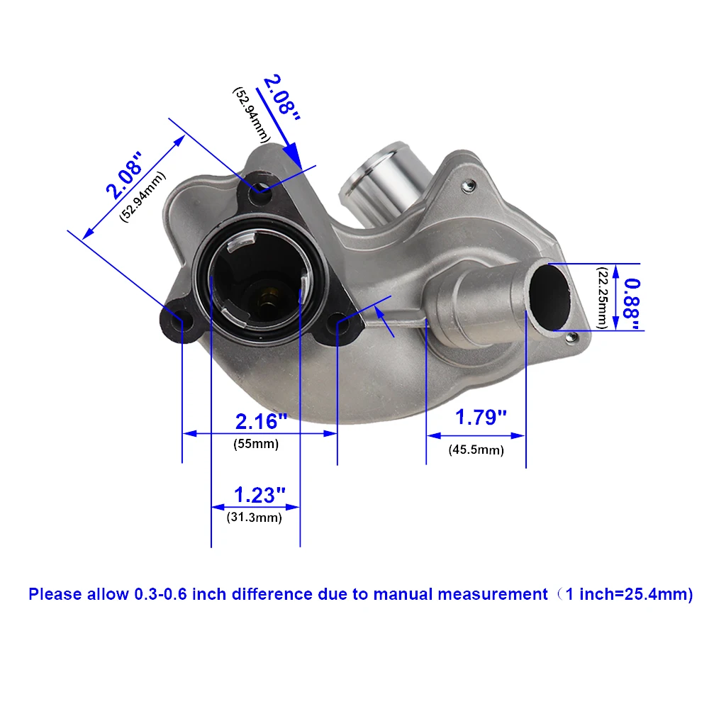 Upgraded Aluminium Thermostat Housing Coolant Water Pipe Fit For Ford Explorer Mercury Mountaineer 1997-2001 YU3Z8A586AA 902204