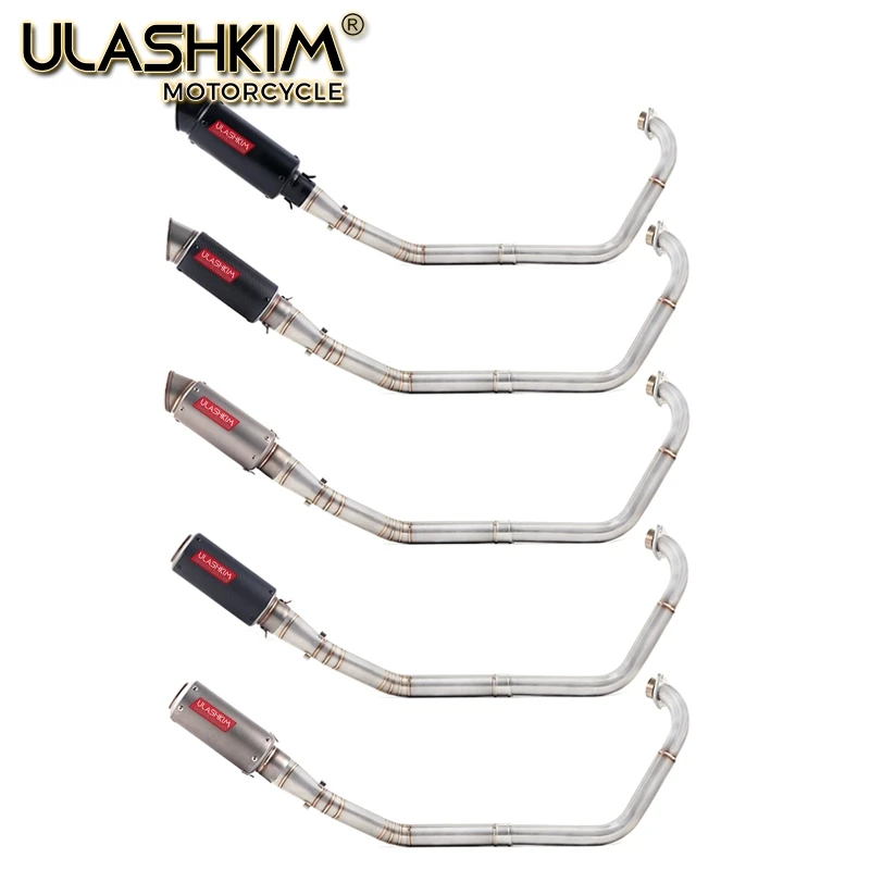 Motorcycle Full Exhaust Escape System Modifed Middle Link Pipe Slip-On For yamaha YZF R15 MT15 MT 15 125 V1 V2 R125 2008-2019