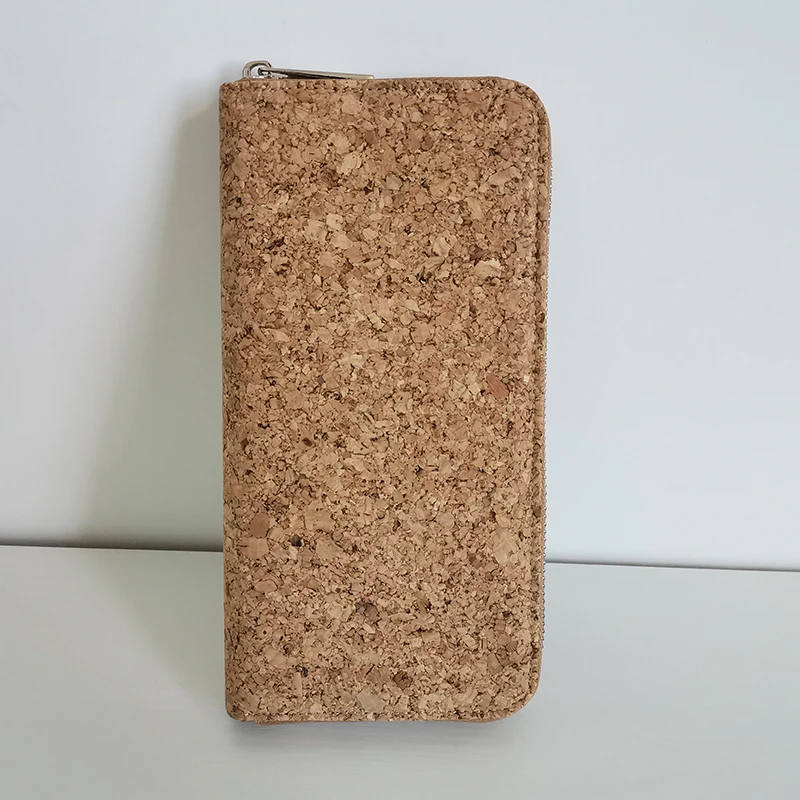 Portugal Traditional Long Cork Wallets for Women with Card Photo Holders Vegan Purse