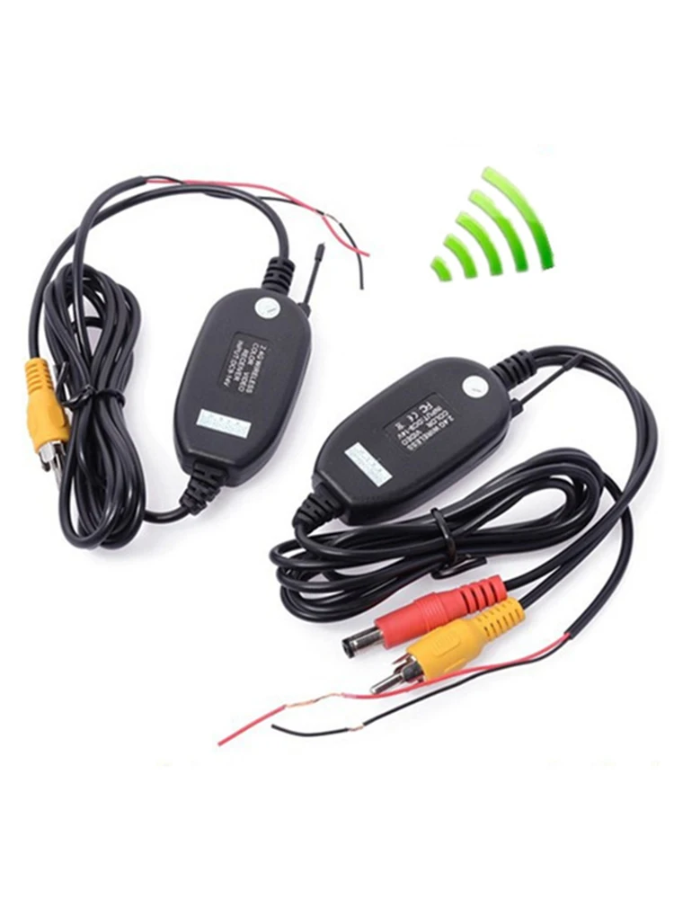 Caméra de recul pour voiture, Kit de câblage sans fil 2.4GHz DC 12V, Installation facile, transmetteur et récepteur sans fil