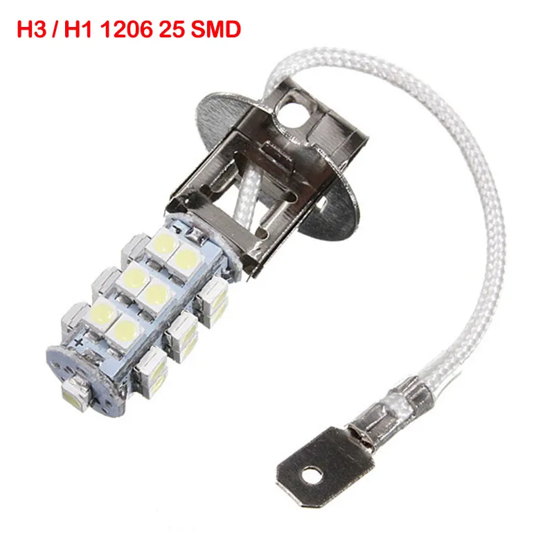 2PCS H3 H1 LED 5050 9 SMD / 1206 25 SMD / 1210 28 SMD LED Bulbs for Fog Lights 12V White LED Bulbs Car Light Fog Lamp Bulb