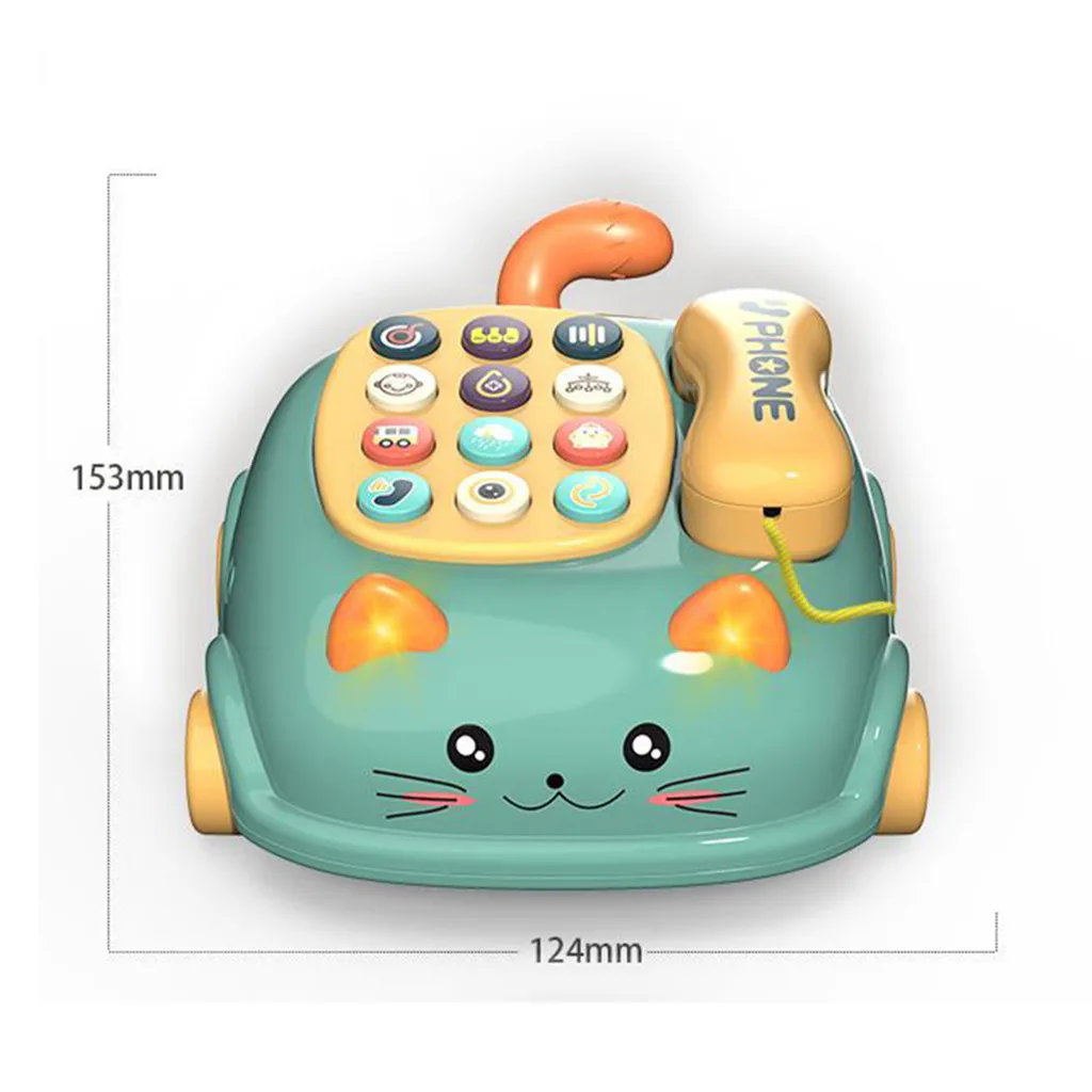 Toy Telephone Children's Phone Early Education Music Story Phone Machine Baby Phone Emulated Toys For Children Toys for Babies