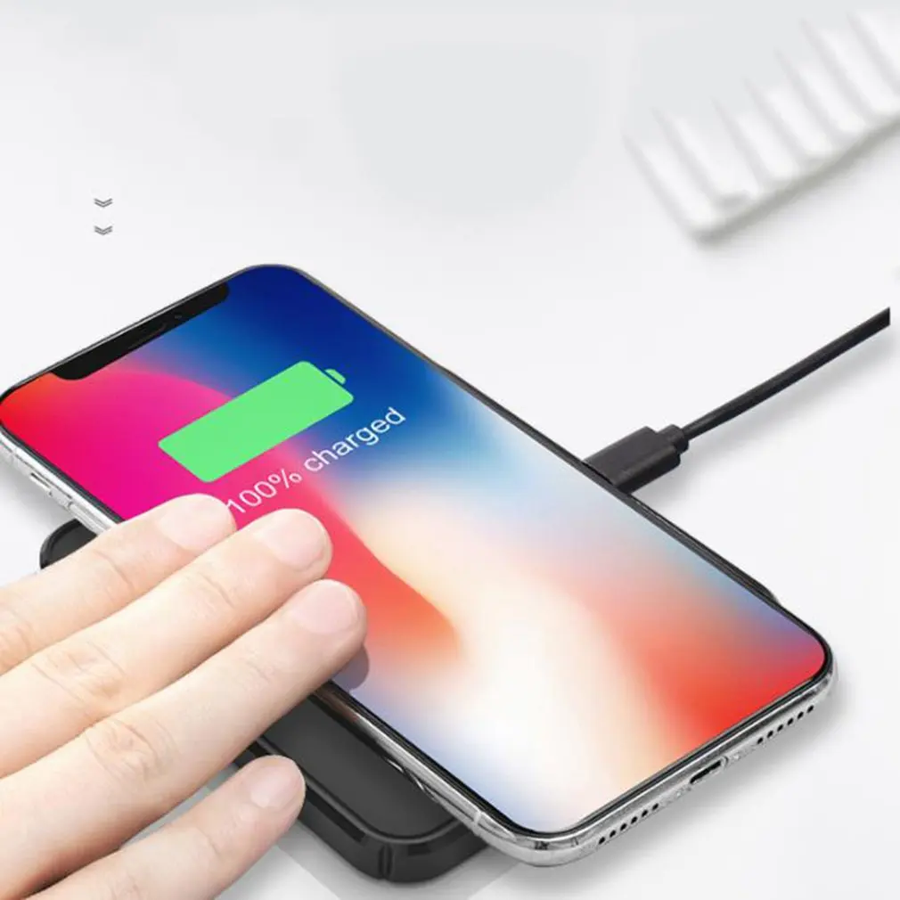 Wireless Charger Intelligent Recognition Fast Wireless Charging Stand Pad Phone Holder With Quick Adapter